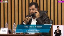 Fernández Noroña se niega a usar cubrebocas y obliga a decretar receso en sesión del INE