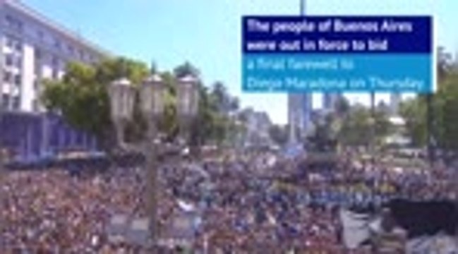 Tributes and trouble - Buenos Aires mourns at Maradona's funeral