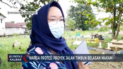 Pembangunan Jalan Menimpa Belasan Makam, Warga Pontianak Timur Protes