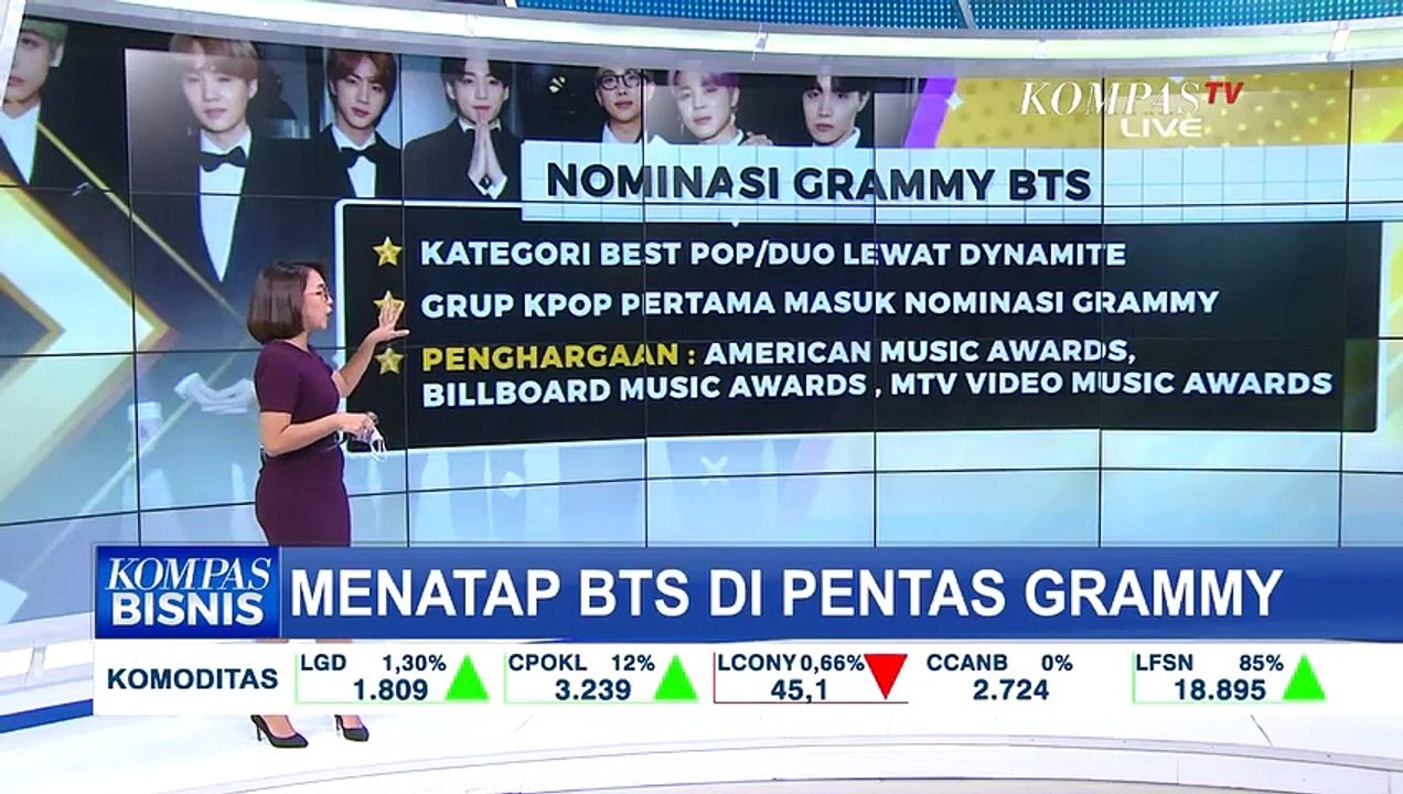 Menatap BTS di Pentas Grammy Awards