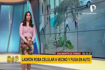 Delincuentes acechan a todas horas en San Martín de Porres