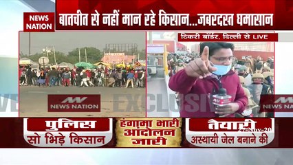 Farmers' Protest Day 2: Tight Security at Delhi Border amid protest