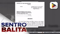 Mag-asawang Benito at Wilma Tiamzon, hinatulang guilty sa kasong kidnapping at serious illegal detention