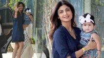 Shilpa Shetty along with her daughter Samisha Spotted at juhu | FilmiBeat