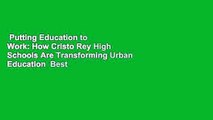 Putting Education to Work: How Cristo Rey High Schools Are Transforming Urban Education  Best