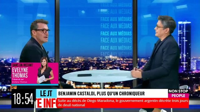 Benjamin Castaldi explique que sa famille et lui sont sous protection, sur Non Stop People