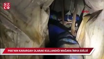 MSB: Terör örgütü PKK'nın karargah olarak kullandığı mağara imha edildi
