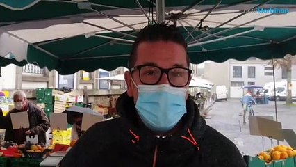 Paroles de commerçants sur le marché du reconfinement à Vannes