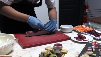 KAYSERİ - Japonya'nın 'suşi'si ile Kayseri'nin pastırmasını buluşturdu