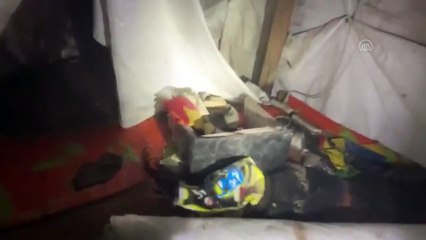 HAKURK - PKK'nın karargah olarak kullandığı 8 odalı mağara imha edildi