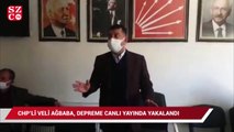 CHP'li Veli Ağbaba, depreme canlı yayında yakalandı