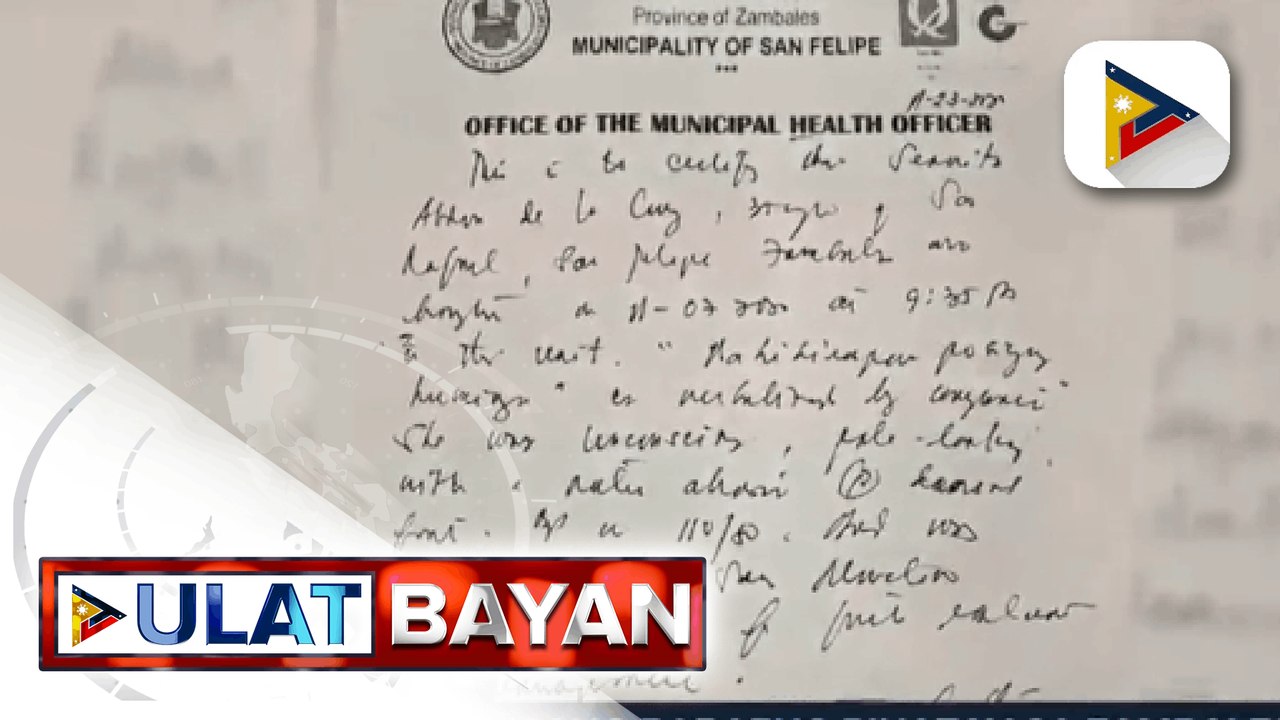 Pamilya ng isang babaeng umano'y pinatay sa Zambales, humingi ng tulong sa ACT-CIS partylist; Biktima, posibleng sinakal batay sa autopsy; Suspek, maaaring sampahan ng kasong homicide ayon sa pulisya