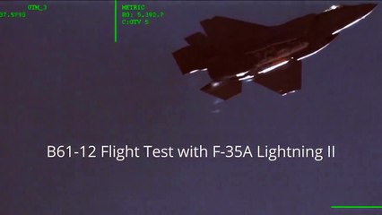 Görüntüler ilk kez ortaya çıktı! F-35 nükleer bomba attı