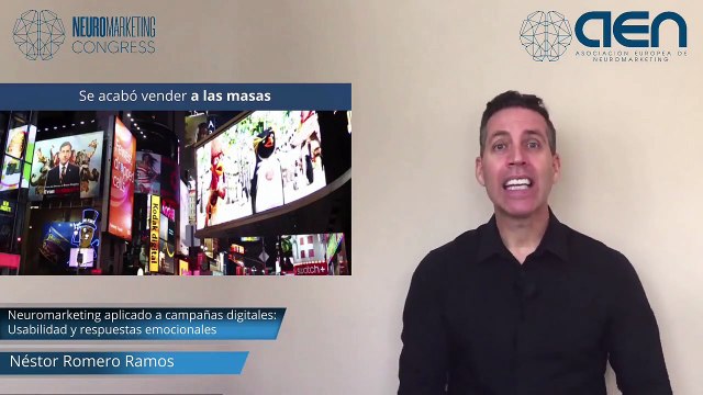 #Neuromarketing Congress ponencia: Neuromarketing aplicado a campañas digitales sobre usabilidad y respuestas emocionales (25nov20)