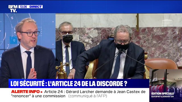 Article 24 de la loi Sécurité globale : Gérard Larcher demande à Jean Castex de renoncer à une commission indépendante