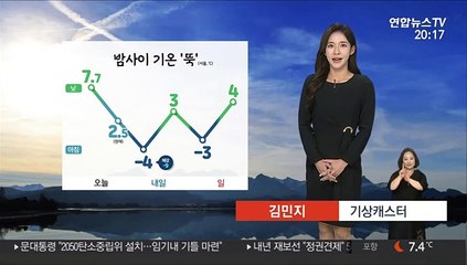 [날씨] 밤사이 기온 뚝…주말 아침 서울 '체감 -9도'
