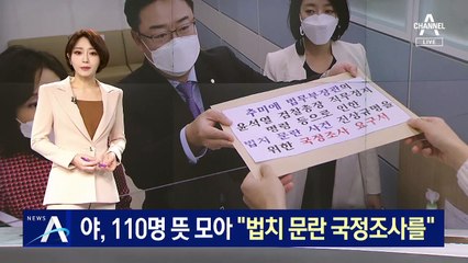 “법치 문란 국정조사를”…국민의힘 등 110명 뜻 모았다