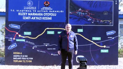 SAKARYA - Bakan Karaismailoğlu, Kuzey Marmara Otoyolu'nda araç kullandı