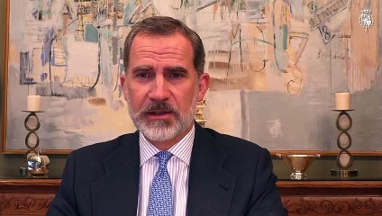 Felipe VI reaparece de manera virtual en su cuarentena