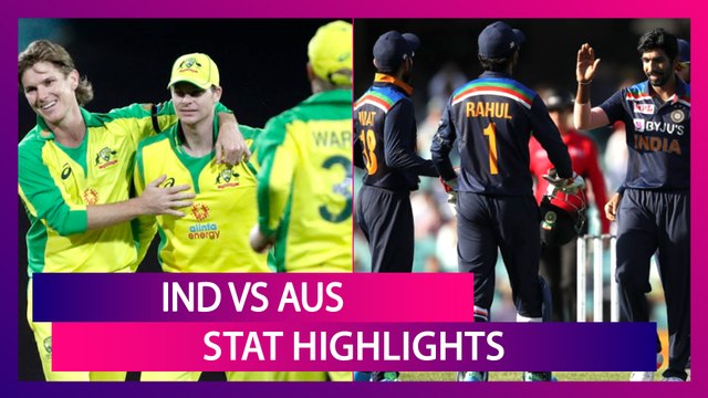 IND vs AUS Stat Highlights 1st ODI 2020: Hosts Win by 66 Runs