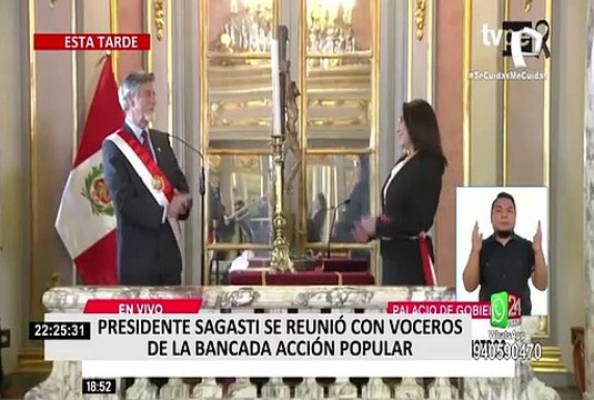 Presidente Francisco Sagasti se reunió con representantes del partido Frente Amplio