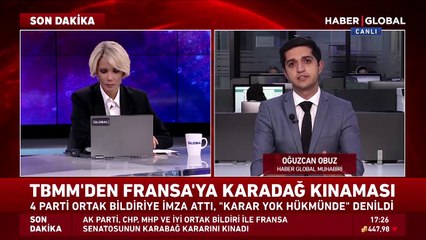 TBMM, Karabağ'ı tanıyan Fransa Senatosu'nu ortak bildiri ile kınadı