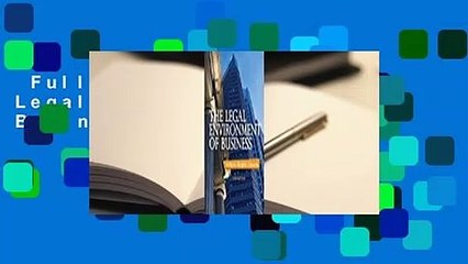 Full version  The Legal Environment of Business  Review