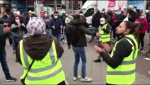 BRÜKSEL - Düzensiz göçmenler oturum izni için gösteri yaptı