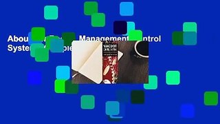 About For Books  Management Control Systems Complete