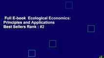 Full E-book  Ecological Economics: Principles and Applications  Best Sellers Rank : #2