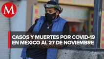 Cifras actualizadas de coronavirus en México al 26 de noviembre