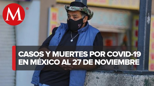 Cifras actualizadas de coronavirus en México al 26 de noviembre