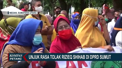 Gelar Demo, Massa Dukung Polisi Usut Kasus Kerumunan Rizieq Shihab