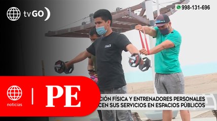 Entrenadores personales se reinventan y ofrecen servicios en espacios públicos | Primera Edición