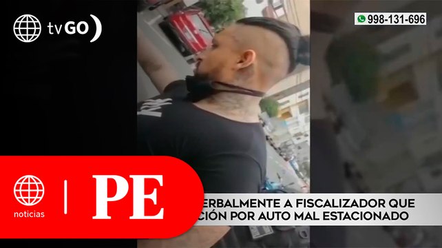 Sujeto agredió física y verbalmente a fiscalizador por ponerle una papeleta | Primera Edición
