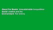About For Books  Unsustainable Inequalities: Social Justice and the Environment  For Online
