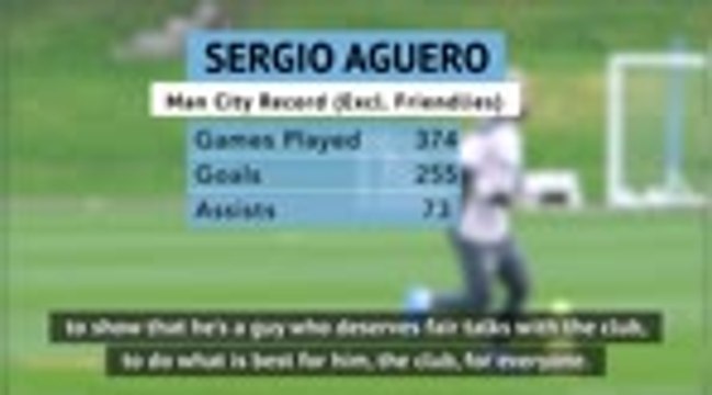 FOOTBALL: Premier League: Guardiola not rushed into new Aguero contract