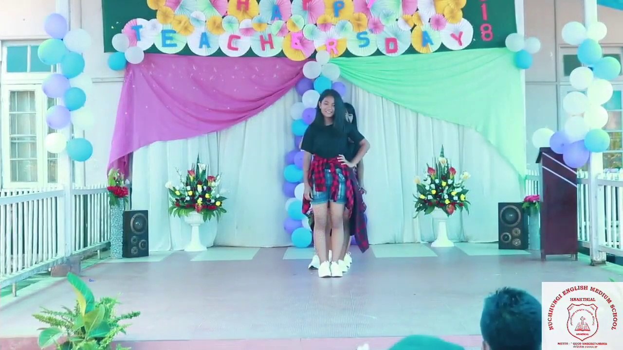 Mizo Dance performance by Mizo schoolgirls - new 2018 @ NEMS Hnahthial Mizoram