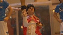 Maradona, un santo en los pesebres de Nápoles