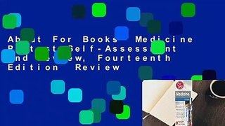 About For Books  Medicine Pretest Self-Assessment and Review, Fourteenth Edition  Review