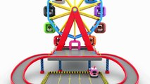 Learn Colors with Toy Ferris Wheel Street Vehicles Parking - Colors Videos for Children