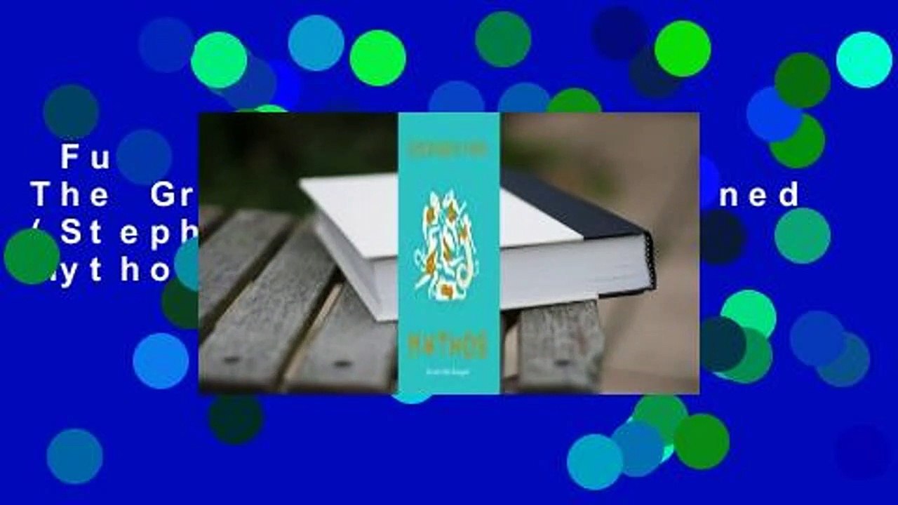 Full version  Mythos: The Greek Myths Reimagined (Stephen Fry's Great Mythology, #1)  Best