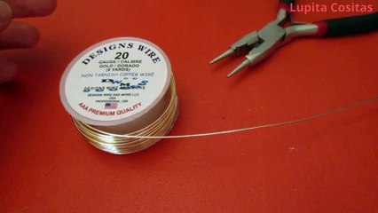 COMO HACER UN ANILLO DE LA LETRA N CON ALAMBRE