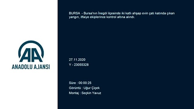 BURSA - Ahşap evde çıkan yangın söndürüldü
