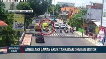 Viral! Mobil Ambulans Pembawa Pasien Covid-19 Tabrak Pengendara Seped Motor