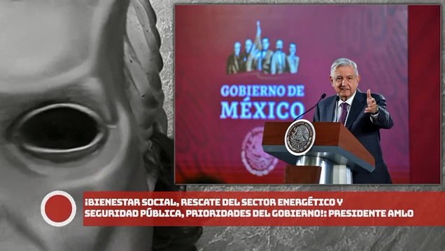 Presidente AMLO: ¡Bienestar social, rescate del sector energético y seguridad pública, prioridades del gobierno!