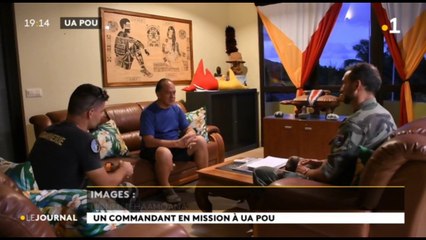 Visite de terrain du capitaine Julien Lalagüe à Hakahau