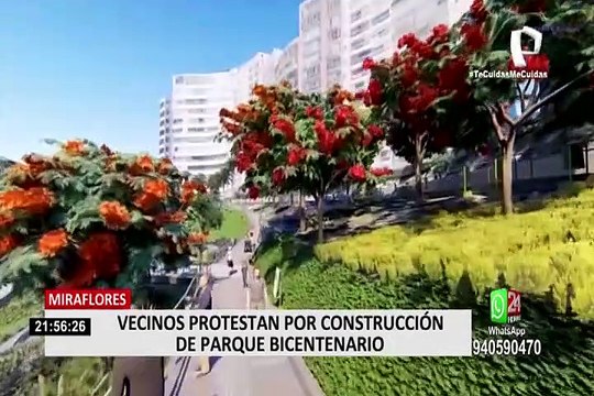 Alcalde de Miraflores defiende obra de Parque Bicentenario y dice que su distrito no es un gueto