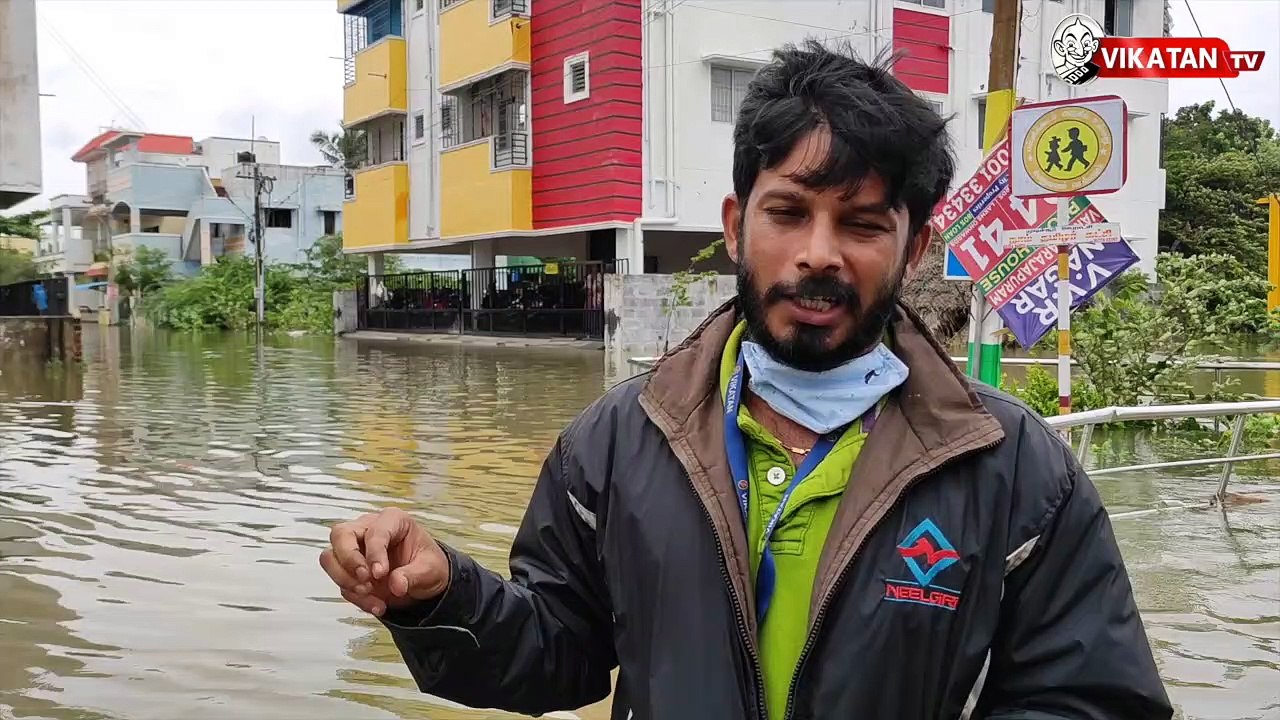 வெள்ளத்தில் தத்தளித்த  மக்கள்... நேரடி காட்சிகள்! Cyclone Nivar
