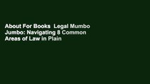 About For Books  Legal Mumbo Jumbo: Navigating 8 Common Areas of Law in Plain Language  Review